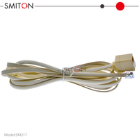 Câble de communication téléphonique plat en cuivre RJ12 6P6C mâle vers femelle