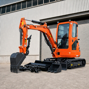 HS 1-3,5 Tonnen Mini-Raupenbagger mit Dieselmotor 0,35m Schaufelkapazität Kompakter Hydraulikbagger für Bauarbeiten - Product Image 2