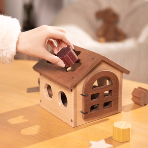 Caja <span class=keywords><strong>de</strong></span> Bloques <span class=keywords><strong>de</strong></span> Construcción <span class=keywords><strong>de</strong></span> Madera Runwood, Logotipo Personalizado, Juguetes <span class=keywords><strong>de</strong></span> Madera Montessori, Educación Temprana, Juego <span class=keywords><strong>de</strong></span> Regalo <span class=keywords><strong>de</strong></span> Juguetes <span class=keywords><strong>de</strong></span> Combinación <span class=keywords><strong>de</strong></span> Formas Geométricas - Product Image 2