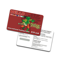 Carte PVC personnalisée imprimée, à gratter, prépayée, pour recharge de crédit téléphonique