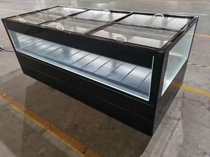 Congelatore orizzontale commerciale a isola con porta in vetro per esposizione alimenti surgelati - Prezzo di fabbrica - Product Image 6