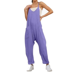 RG-Dernière conception de haute qualité coton tissu été filles grande taille barboteuses femmes combinaisons combishorts - Product Image 3
