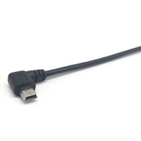 Cable de Montaje en Panel Mini-B a USB Tipo A Hembra en Ángulo Recto