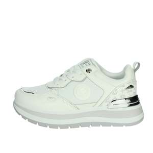 Sneakers pour femmes Laura Biagiotti 8918 en toile blanche, chaussures tendance - Product Image 1