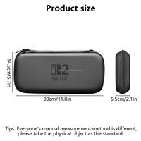 Sac de protection rigide en EVA avec fermeture éclair pour console Nintendo Switch 2, nouveauté en gros, étui de transport pour joueur de jeux