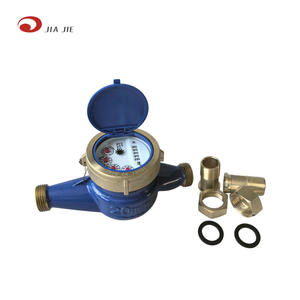 20 <span class=keywords><strong>mm</strong></span> 360 ° döndür kapak pirinç kapak dökme demir gövde pirinç konektörü kuru tip su sayacı - Product Image 1