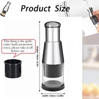 Presse-ail manuel en acier inoxydable, hachoir à oignon et légumes, gadget de cuisine