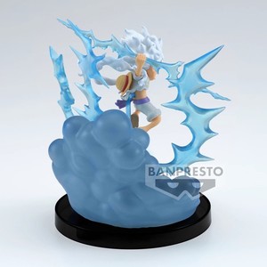 Figura de Anime Original de Banpresto, Pirata Chibi de Pelo Blanco, 4 Pulgadas, Escala <span class=keywords><strong>1</strong></span>/16, PVC ABS, Mini Figura con Base de Nube de Trueno, <span class=keywords><strong>Manga</strong></span> - Product Image 4