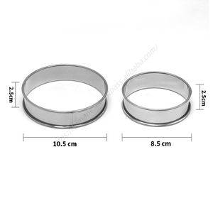 Anillo Redondo para Tartas y Pasteles de Mousse de Acero Inoxidable 304 con Bordes Enrollados, Sin Perforaciones, Suministro de Fábrica al por Mayor Syh324 - Product Image 5