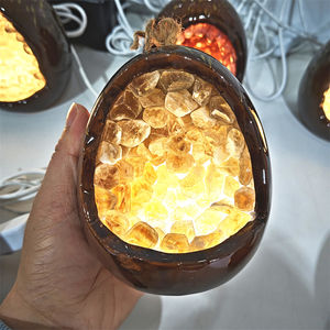 Lampada a Forma di Uovo in Cristallo di Ametista Naturale per Meditazione, Vendita all'Ingrosso - Product Image 6