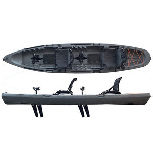<span class=keywords><strong>Kayak</strong></span> de <span class=keywords><strong>Pesca</strong></span> con <span class=keywords><strong>Doble</strong></span> Pedal y Soporte para Motor, con Soporte Ajustable para Caña de Pescar, Fabricado con Rotomoldeo - Product Image 1