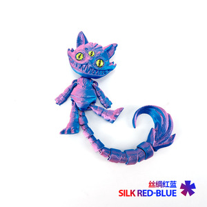 Nouveauté : Jouets chat effrayant à longue queue imprimés en 3D, figurines d'animaux monstres de Halloween, modèles articulés, jouets anti-stress, cadeau - Product Image 4