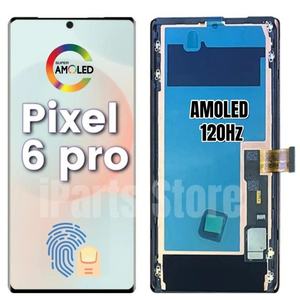شاشة عرض جديدة بديلة من IParts لهاتف جوجل بيكسل 6 برو 5G طراز GLUOG G8VOU GF5KQ، شاشة AMOLED بمعدل تحديث 120 هرتز مع إطار، تم اختبارها - Product Image 2