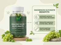 Permen Kunyah Magnesium Glycinate OEM 60 Buah, Mendukung Fungsi & Pemulihan Otot