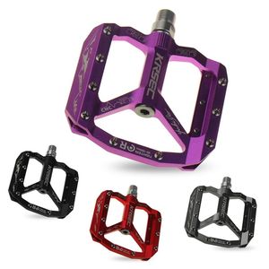 KRSEC 1 paire pédales de vélo ultra-léger en alliage d'aluminium CNC vtt pédales de vélo de montagne violet/noir/rouge/titane - Product Image 1