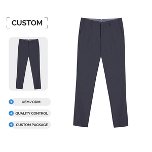 <span class=keywords><strong>Pantalon</strong></span> droit <span class=keywords><strong>en</strong></span> laine extensible pour homme, résistant à l'usure, sur mesure, idéal pour les voyages d'affaires printemps-été - Product Image 1