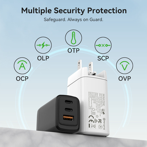 อะแดปเตอร์ชาร์จเร็วแบบ GaN 4 พอร์ต รองรับ QC3.0 และ PD <span class=keywords><strong>65w</strong></span> สำหรับแล็ปท็อป  <span class=keywords><strong>65w</strong></span> Charger Type C สำหรับ <span class=keywords><strong>Baseus</strong></span> <span class=keywords><strong>65w</strong></span> - Product Image 3