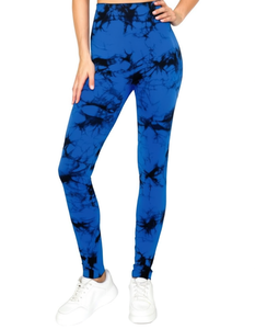 Leggings de Yoga de Cintura Alta con Estampado Tie Dye, Largos, Elásticos en Cuatro Direcciones, Spandex y Poliéster, Tallas S, M, L, XL - Product Image 1