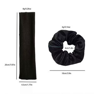 Bandeaux de sport souples et élastiques pour le yoga, avec chouchous assortis pour filles, femmes et hommes (unisexe) - Product Image 4