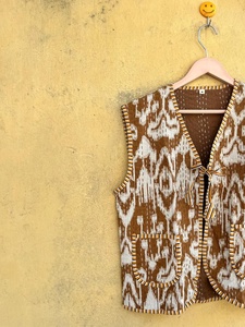 Chaqueta Bomber Reversible de Algodón con Bordado Floral a Mano, Parches, Cuello Camisero, Manga Larga, Estilo Boho para Mujer, Primavera - Product Image 2