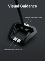 Putter de golf à technologie Zero Torque, poids équilibré, poignée en PU de qualité supérieure, marque personnalisée, prix de gros usine