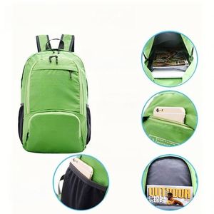 Mochila Ligera Plegable para Senderismo y Viajes, Mochila Impermeable para Actividades al Aire Libre con Logotipo Personalizado, Bolsa Deportiva Promocional Compacta - Product Image 4