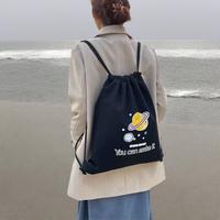 Sacs à dos multi-usages réutilisables en coton avec logo personnalisé Sacs à dos à cordon en toile 100% coton
