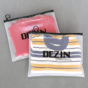 Biodegradable Kraft Paper EVA Recycle Bags With Zipper <b>PVC</b> Zip Pouch Packaging Frosted Zip Lock Plastic Zipper Bags - Product Image 2