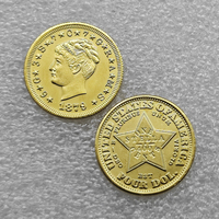 Pièces de monnaie commémoratives Stella des États-Unis de 4 dollars de 1879, cadeaux, décoration de la maison