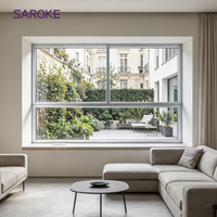 Ventanas Corredizas de Aluminio Blanco de Diseño Simple con Aislamiento Térmico para Sala de Estar