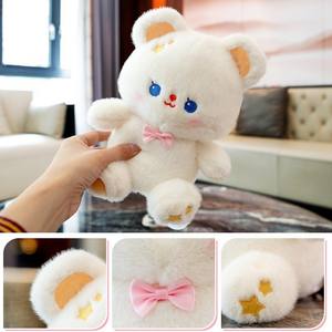 Mascota de muñeca de conejo blanco suave, personajes de dibujos animados personalizados, juguete de <span class=keywords><strong>peluche</strong></span>, almohada de oso de <span class=keywords><strong>peluche</strong></span>, regalo para bebés, juguetes de animales de <span class=keywords><strong>peluche</strong></span> - Product Image 2