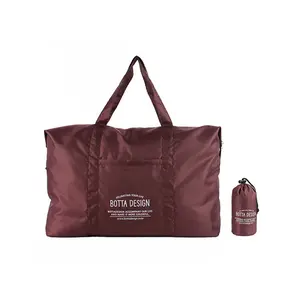 56*43*17cm moda uçuş katlanabilir seyahat fermuarlı çanta büyük kapasiteli depolama içine aynı renk çanta taşıyıcı çanta
