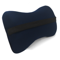 Nouvel oreiller de siège de voiture avec rembourrage en mousse à mémoire de forme, sangle réglable et bande d'extension, housse en velours doux ou en maille respirante