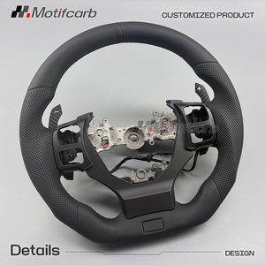 Volante Personalizado de Cuero y Palancas de Cambio Magnéticas de Fibra de Carbono para Lexus IS RC NX GS 250 300 300h 350DS 500 F Sport - Product Image 3