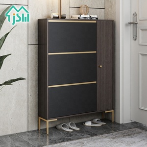 Mobili da <span class=keywords><strong>ingresso</strong></span> moderni a tre strati per <span class=keywords><strong>soggiorno</strong></span> risparmia spazio scarpiera per scarpiera in MDF di lusso - Product Image 3