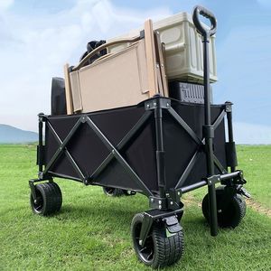 <b>Collapsible</b> Foldable Camping Wagon Outdoor Beach Trolley Utility Cart for Travel Shopping <b>Storage</b> - Product Image 5