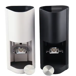 2023 New Arrival Black White Automatic Coffee Tamper Adjustable Pressure Commercial Electric Coffee Tamper Machine