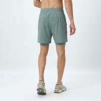 Shorts de course 2 en 1 respirants à séchage rapide pour hommes, 10% élasthanne, double couche, shorts de sport pour l'entraînement, la gym, la remise en forme