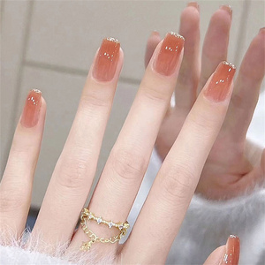 <span class=keywords><strong>Court</strong></span> Carré Dégradé Clair En Gros 24Pcs <span class=keywords><strong>Faux</strong></span> <span class=keywords><strong>Ongles</strong></span> <span class=keywords><strong>Gel</strong></span> Artificiel Presse sur <span class=keywords><strong>Ongles</strong></span> Avec Marque Privée - Product Image 6