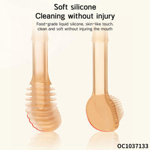 Revêtement de langue multifonctionnel propre en forme de brosse à dents pour bébé en silicone pur et imperméable pour bébé avec boîte de rangement - Product Image 4