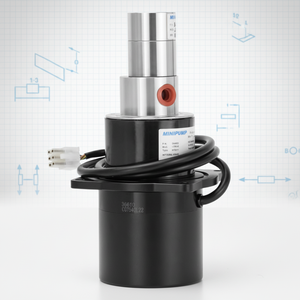 Bomba magnética química estable de fábrica con motor DC sin escobillas de 70W, bomba de engranajes de acero inoxidable sin fugas - Product Image 1