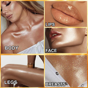 Huile Corporelle Bronzante Haute Pigmentation Personnalisée, Illuminateur Scintillant en Gros, Étiquette Privée, <span class=keywords><strong>Enlumineur</strong></span> Liquide Scintillant pour le Corps - Product Image 3