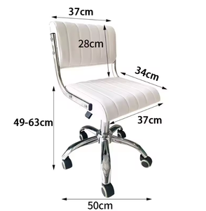Chaise de technicien de <span class=keywords><strong>réparation</strong></span> de pieds moderne, réglable et professionnelle pour salon de beauté, avec base dorée rotative et ajustable - Product Image 5