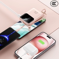 Nouvelle batterie externe portable mini CCC 22,5 W 20000 mAh à charge rapide avec câble détachable et affichage numérique, personnalisable pour iPhone 17