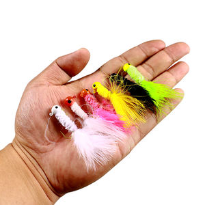 Ganchos <span class=keywords><strong>de</strong></span> pesca con mosca marabou chenille, anzuelos <span class=keywords><strong>de</strong></span> pluma para pesca en hielo, crappie, cabeza <span class=keywords><strong>de</strong></span> cola <span class=keywords><strong>de</strong></span> <span class=keywords><strong>gallo</strong></span>, 0,9g, 1,75g, 3,5g - Product Image 4