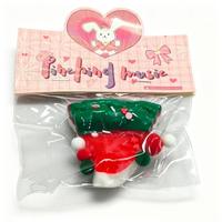 Jouet Squishy de Simulation Gâteau Basque de Noël, Jouet Anti-Stress Doux en Forme de Dessert, Cadeau de Noël pour Enfants