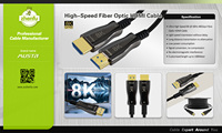 Hochwertiges aktives 8K für HDMI-Kabel 25m/30m Hoch geschwindigkeit für HDMI-Glasfaser mit Verstärker Audio & Video 2.1-Kabel