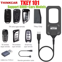 THINKCAR TKEY 101 TKEY101 Programmeur de clés de voiture avec 6 télécommandes, programmation de systèmes antivol automatiques pour MUCAR 892BT 689BT