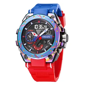 SMAEL 8060 sport watches waterproof led watch men digital analog relogio