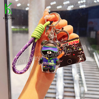 Chaoku Porte-clés pendentif couple ours en acrylique, figurine mignonne pour sac à dos, vente en gros